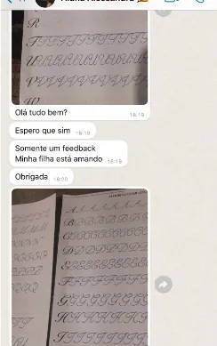 Depoimento 4 - Evolução de Caligrafia